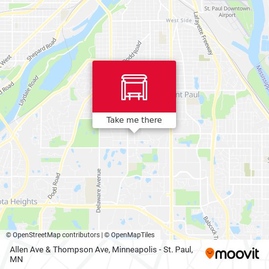 Mapa de Allen Ave & Thompson Ave