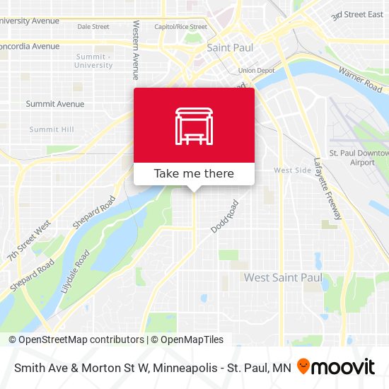 Smith Ave & Morton St W map