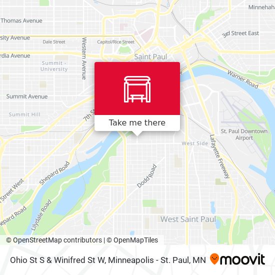Mapa de Ohio St S & Winifred St W