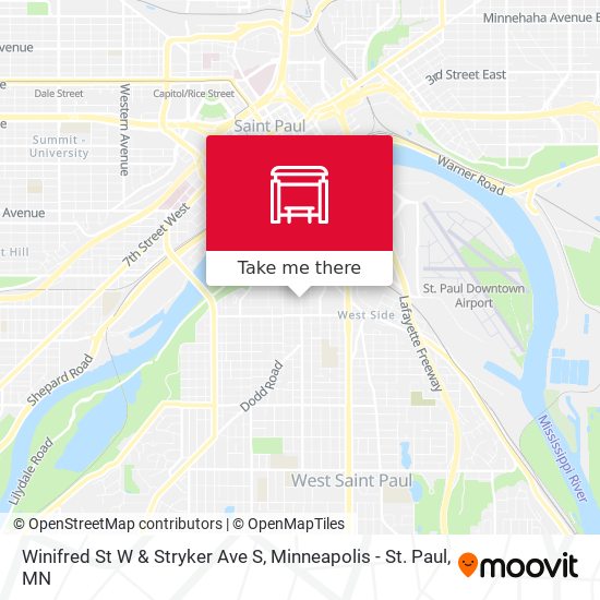 Winifred St W & Stryker Ave S map