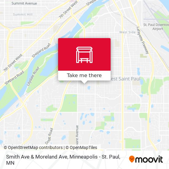 Smith Ave & Moreland Ave map