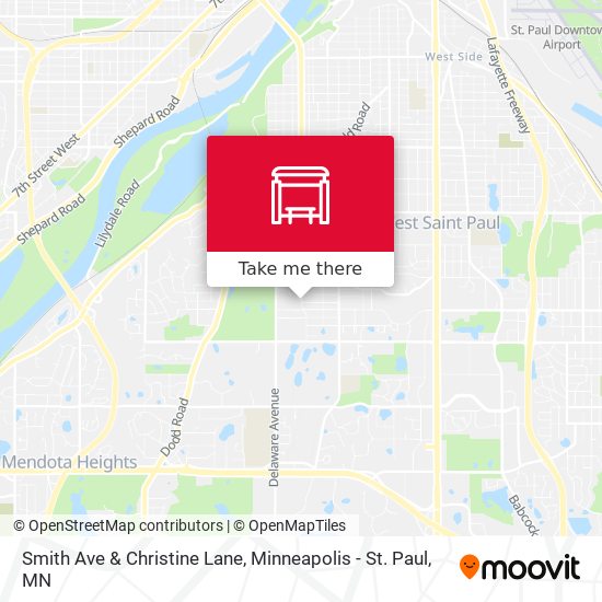 Smith Ave & Christine Lane map