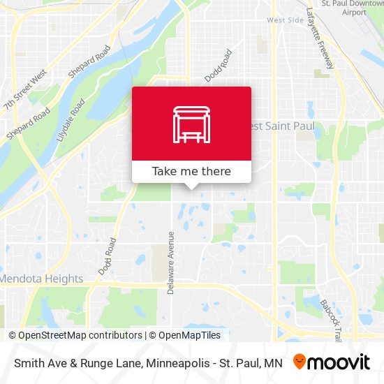 Smith Ave & Runge Lane map