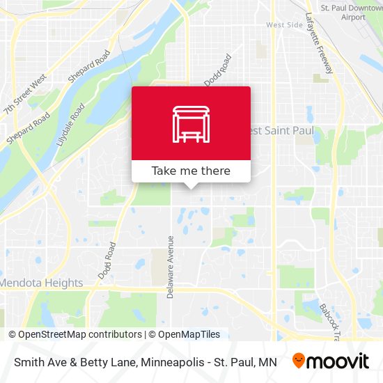 Smith Ave & Betty Lane map