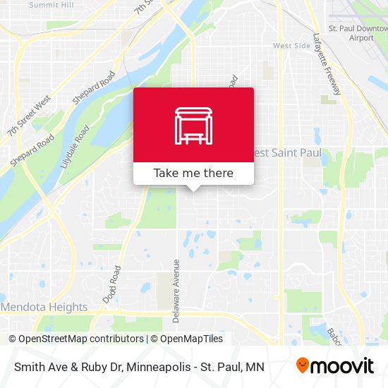 Smith Ave & Ruby Dr map