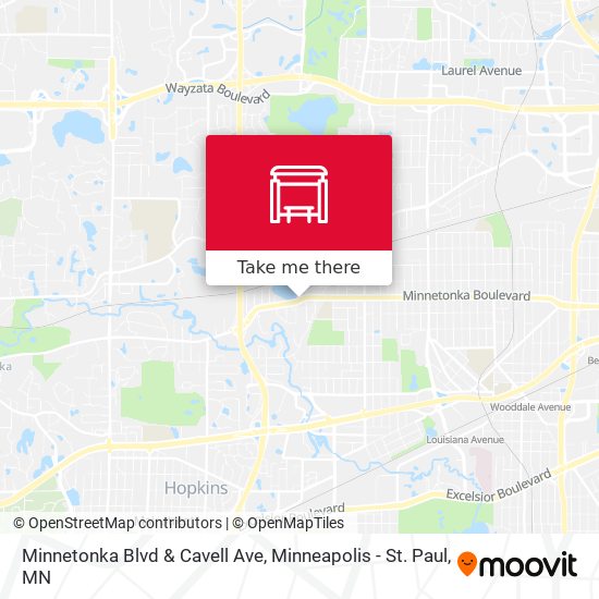 Minnetonka Blvd & Cavell Ave map