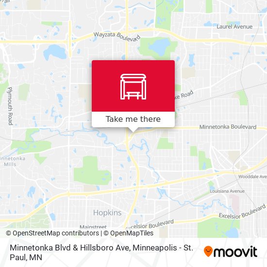 Minnetonka Blvd & Hillsboro Ave map
