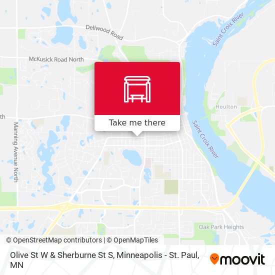 Mapa de Olive St W & Sherburne St S