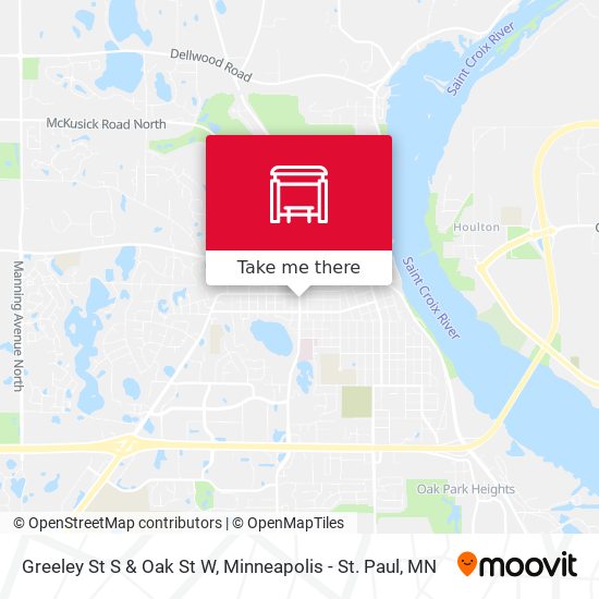 Mapa de Greeley St S & Oak St W