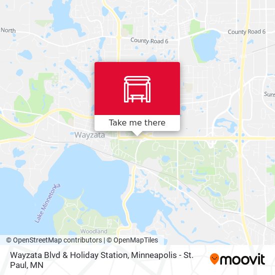 Wayzata Blvd & Holiday Station map