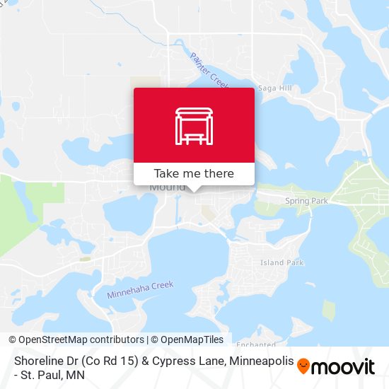 Shoreline Dr (Co Rd 15) & Cypress Lane map