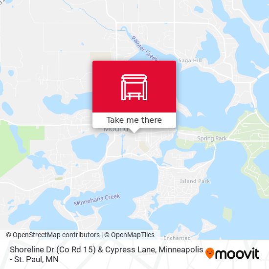 Shoreline Dr (Co Rd 15) & Cypress Lane map