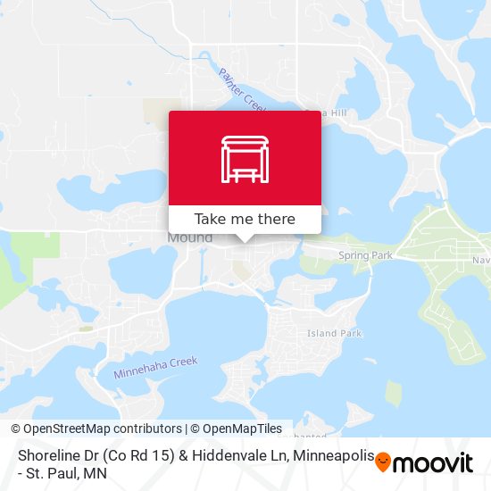 Shoreline Dr (Co Rd 15) & Hiddenvale Ln map