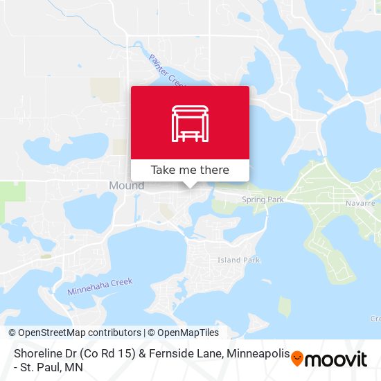 Shoreline Dr (Co Rd 15) & Fernside Lane map