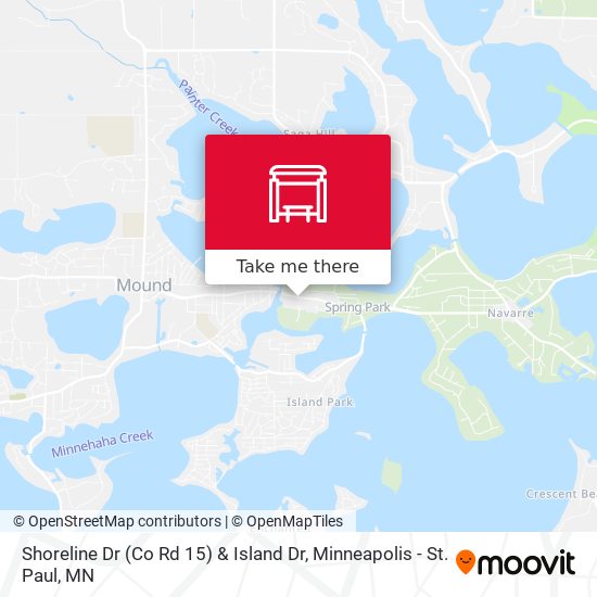 Shoreline Dr (Co Rd 15) & Island Dr map