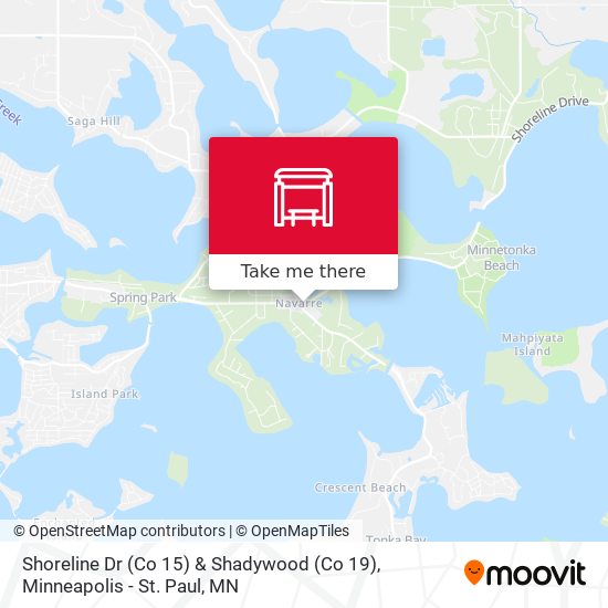 Shoreline Dr (Co 15) & Shadywood (Co 19) map