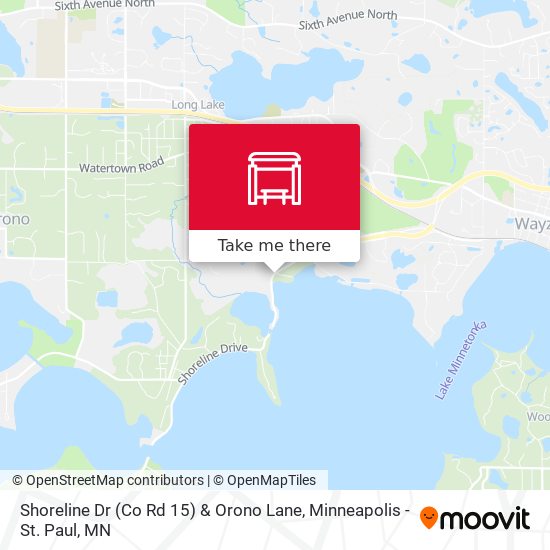 Shoreline Dr (Co Rd 15) & Orono Lane map