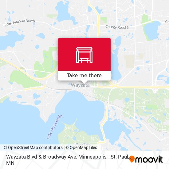 Wayzata Blvd & Broadway Ave map