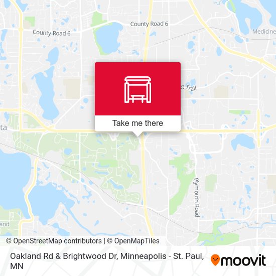 Mapa de Oakland Rd & Brightwood Dr