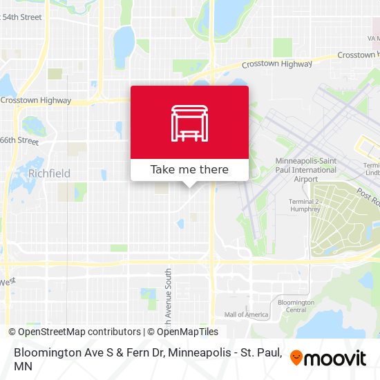 Bloomington Ave S & Fern Dr map