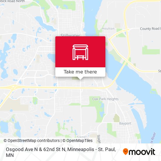 Osgood Ave N & 62nd St N map