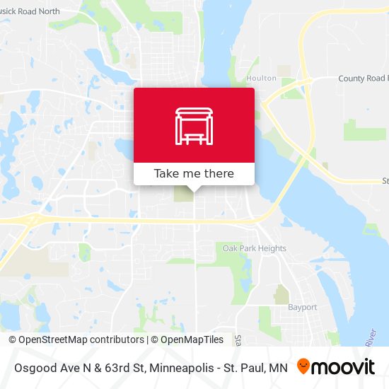 Osgood Ave N & 63rd St map