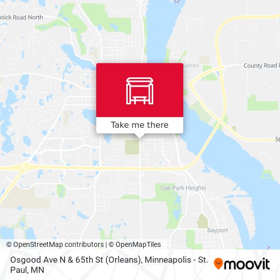 Mapa de Osgood Ave N & 65th St (Orleans)