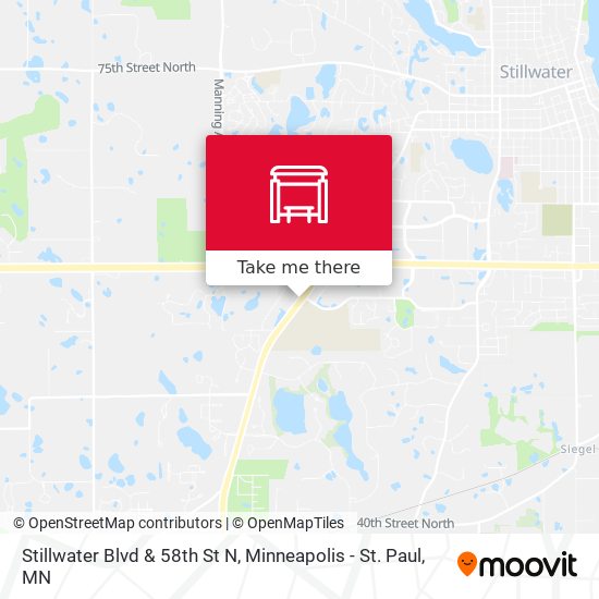 Stillwater Blvd & 58th St N map