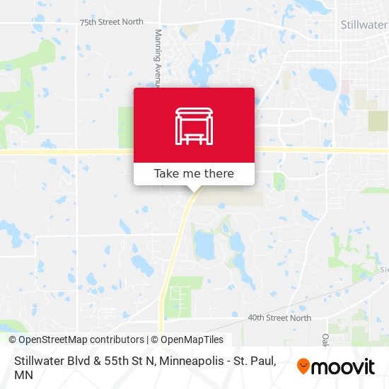Stillwater Blvd & 55th St N map