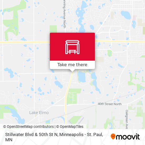 Stillwater Blvd & 50th St N map