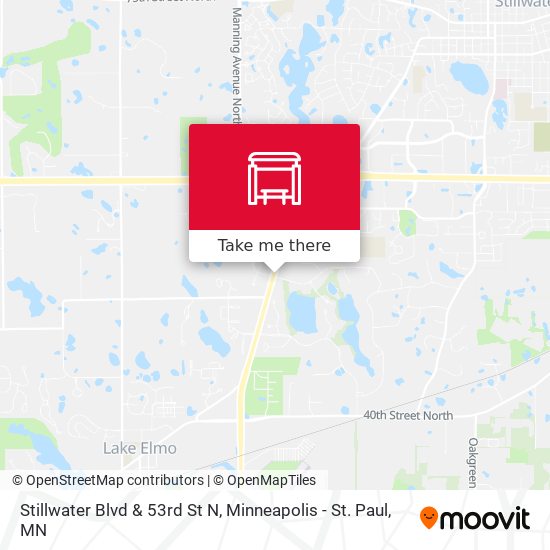Stillwater Blvd & 53rd St N map