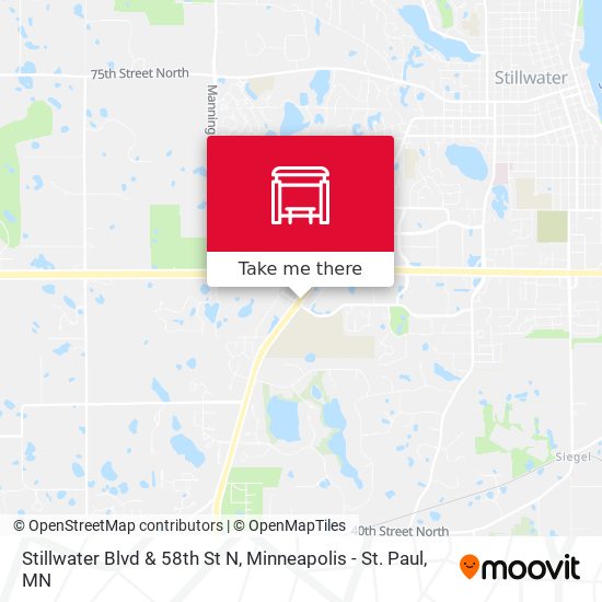 Stillwater Blvd & 58th St N map