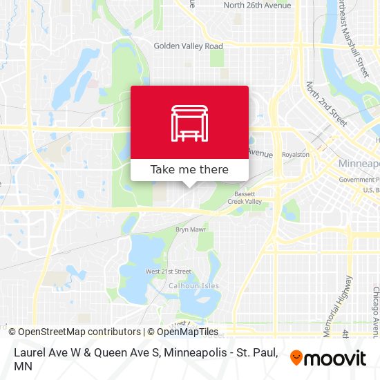Laurel Ave W & Queen Ave S map
