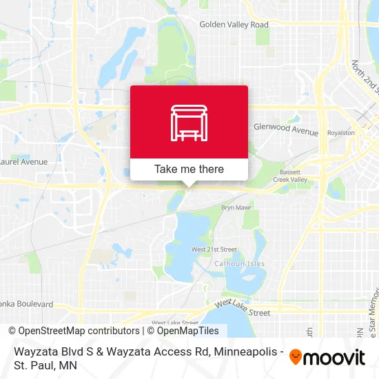 Wayzata Blvd S & Wayzata Access Rd map