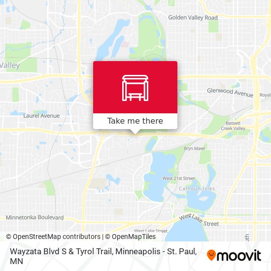 Wayzata Blvd S & Tyrol Trail map