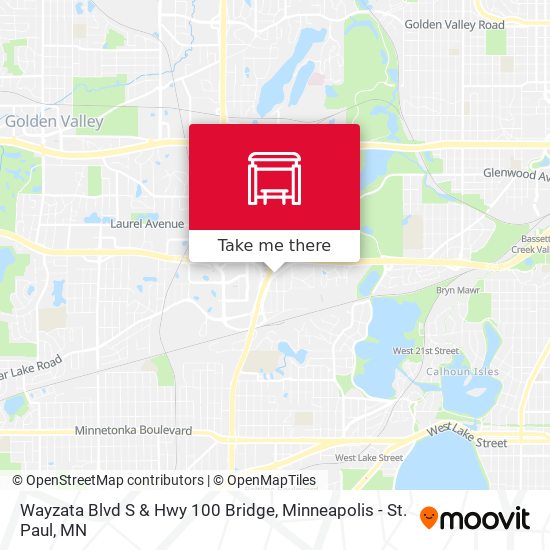 Mapa de Wayzata Blvd S & Hwy 100 Bridge
