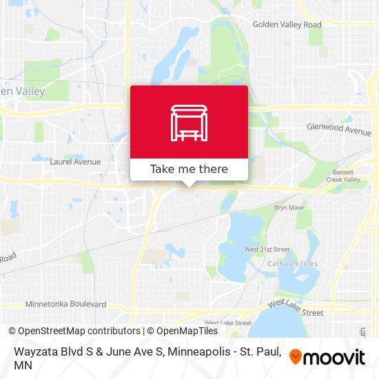Wayzata Blvd S & June Ave S map