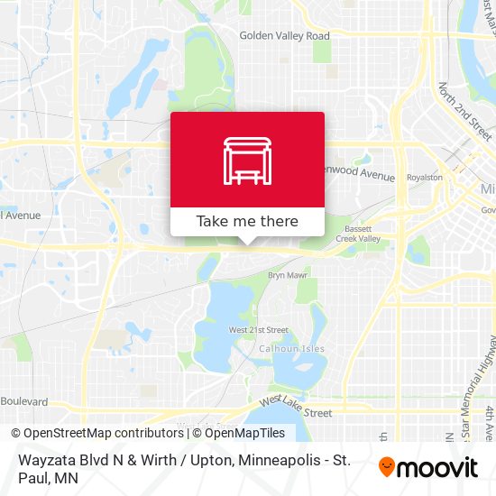 Mapa de Wayzata Blvd N & Wirth / Upton