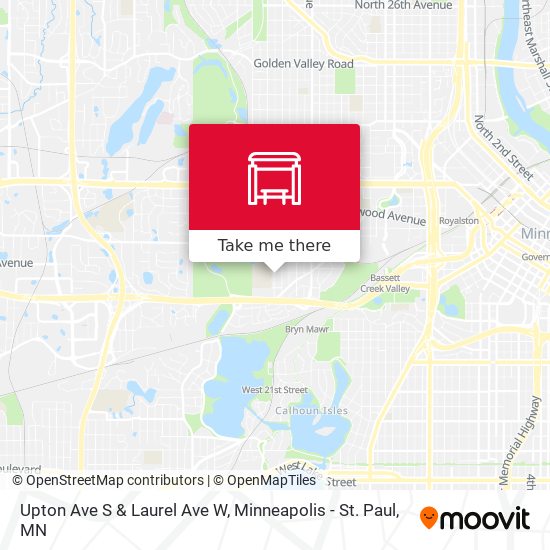 Upton Ave S & Laurel Ave W map