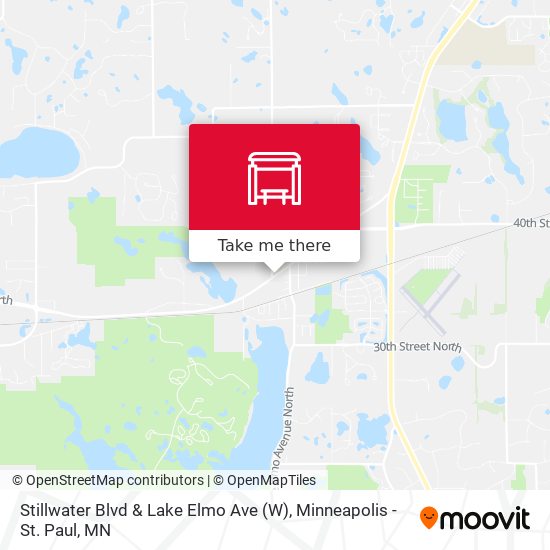 Stillwater Blvd & Lake Elmo Ave (W) map