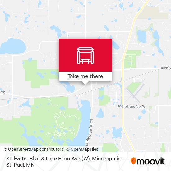 Stillwater Blvd & Lake Elmo Ave (W) map