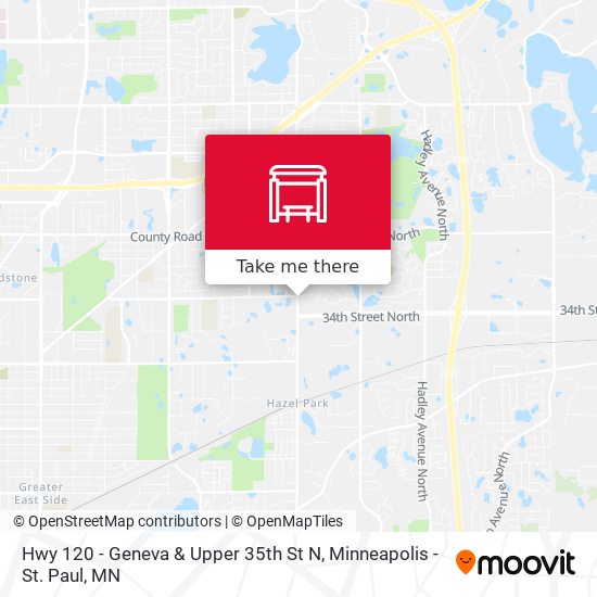 Mapa de Hwy 120 - Geneva & Upper 35th St N