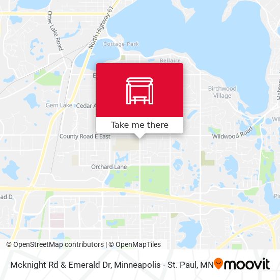 Mcknight Rd & Emerald Dr map