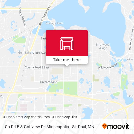 Mapa de Co Rd E & Golfview Dr