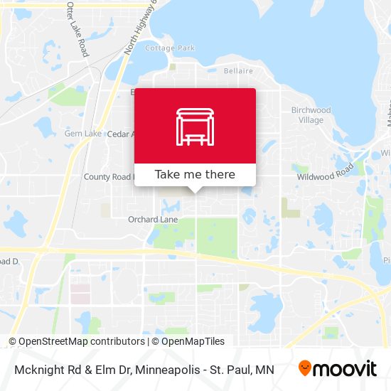 Mcknight Rd & Elm Dr map