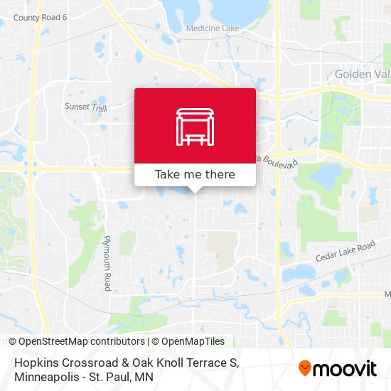 Hopkins Crossroad & Oak Knoll Terrace S map