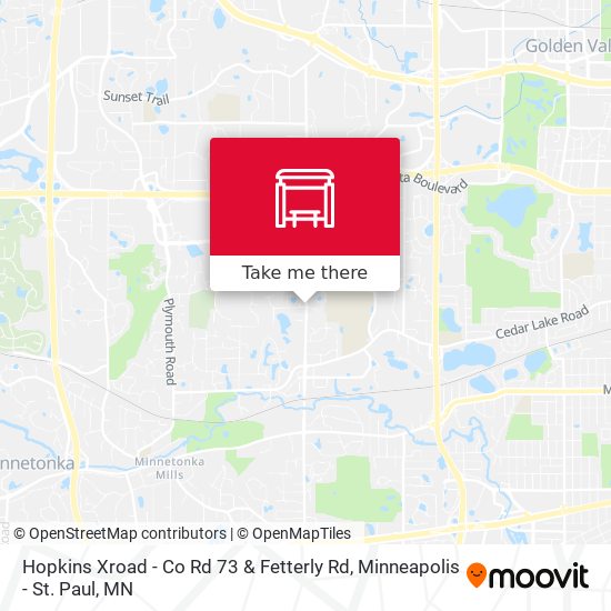 Hopkins Xroad - Co Rd 73 & Fetterly Rd map