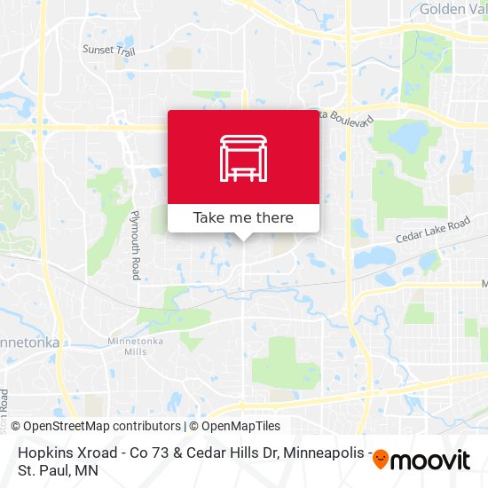 Hopkins Xroad - Co 73 & Cedar Hills Dr map