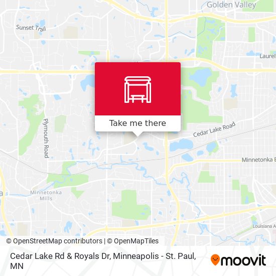 Cedar Lake Rd & Royals Dr map