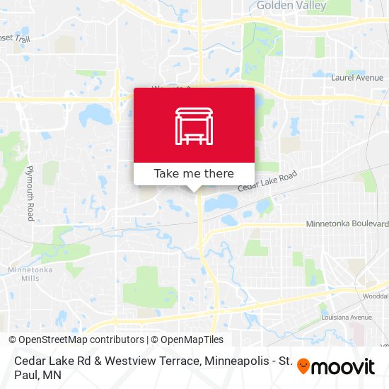 Cedar Lake Rd & Westview Terrace map